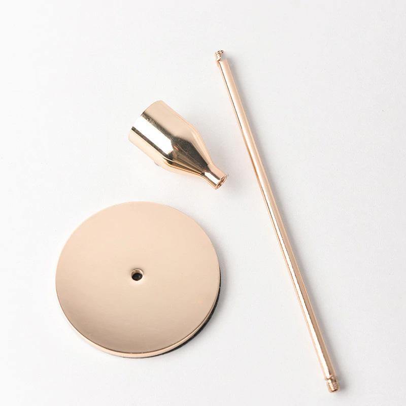 3-Piece Gold Candlestick Holder Set
